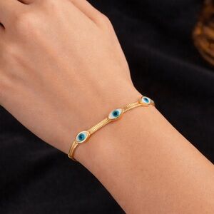 Gold Evil Eye Bracelet